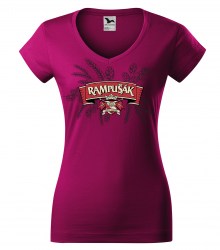 Rampušák - dámské fialové triko S, M, L